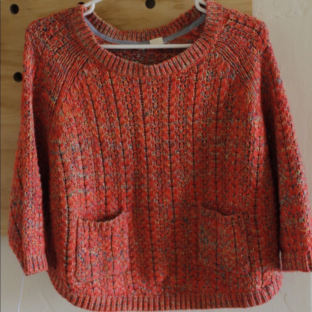 SOLD!!!!!!!Anthropologie cropped sweater
